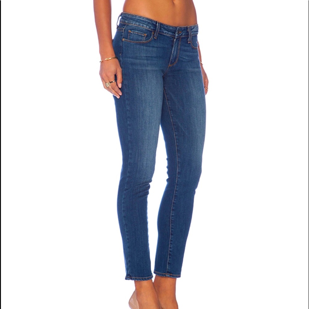 🤍💙Paige Jeans-peg skinny-dark wash jean